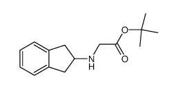 2-(Indan-2-ylamino)acetic acid tert-butyl ester Structure