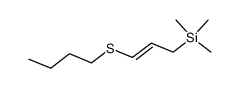 (E)-1-(n-Butylthio)-3-(trimethylsilyl)-1-propene结构式