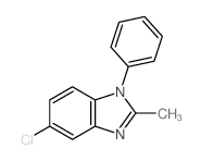 5-chloro-2-methyl-1-phenyl-benzoimidazole结构式