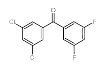 3,5-DICHLORO-3',5'-DIFLUOROBENZOPHENONE structure