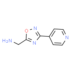 [3-(pyridin-4-yl)-1,2,4-oxadiazol-5-yl]methanamine structure