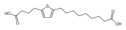 9-[5-(3-carboxy-propyl)-[2]thienyl]-nonanoic acid Structure