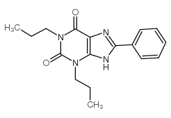 1,3-Dipropyl-8-phenylxanthine Structure