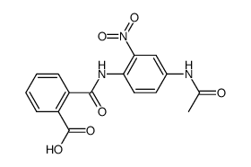 N-(4-acetylamino-2-nitro-phenyl)-phthalamic acid结构式