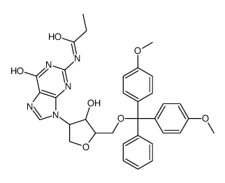 N-(9-((3S,4R,5S)-5-((BIS(4-METHOXYPHENYL)(PHENYL)METHOXY)METHYL)-4-HYDROXYTETRAHYDROFURAN-3-YL)-6-OXO-6,9-DIHYDRO-1H-PURIN-2-YL)PROPIONAMIDE structure