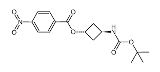 trans-3-[(tert-butoxycarbonyl)amino]cyclobutyl 4-nitrobenzoate结构式