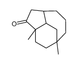 (1α,3aβ,7α,8aβ)-3,3a,4,5,6,7,8,8a-octahydro-1,7-dimethyl-1,7-ethanoazulen-2(1H)-one结构式