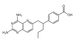 4-amino-4-deoxy-10-propyl-8,10-dideazapteroic acid Structure