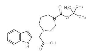 1-BOC-4-[CARBOXY-(1H-INDOL-2-YL)-METHYL]-[1,4]DIAZEPANE Structure