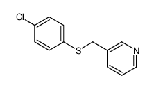 3-[(4-chlorophenyl)sulfanylmethyl]pyridine Structure