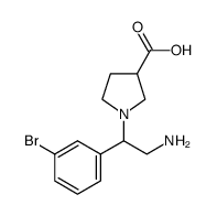 1-[2-氨基-1-(3-溴苯基)-乙基]-吡咯烷-3-羧酸图片