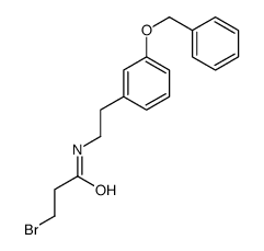 3-bromo-N-[2-(3-phenylmethoxyphenyl)ethyl]propanamide结构式