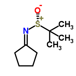 (R)-N-环戊基亚基-2-甲基丙-2-亚磺酰胺结构式