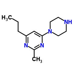 2-Methyl-4-(1-piperazinyl)-6-propylpyrimidine结构式