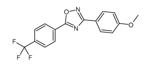 3-(4-methoxyphenyl)-5-[4-(trifluoromethyl)phenyl]-1,2,4-oxadiazole Structure