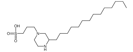 3-(3-tetradecylpiperazin-1-yl)propane-1-sulfonic acid结构式