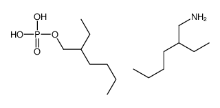 2-ethylhexan-1-amine,2-ethylhexyl dihydrogen phosphate Structure