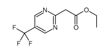 5-(三氟甲基)-2-嘧啶乙酸乙酯结构式