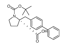 1,2-Pyrrolidinedicarboxylic acid, 2-([1,1'-biphenyl]-4-ylmethyl)-, 1-(1,1-dimethylethyl) ester, (2R)- Structure