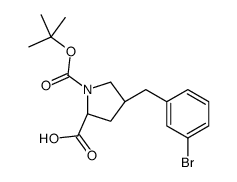 (2S,4R)-4-(3-BROMOBENZYL)-1-(TERT-BUTOXYCARBONYL)PYRROLIDINE-2-CARBOXYLIC ACID图片