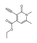 ethyl 3-cyano-1,6-dimethyl-1,2-dihydro-2-oxo-pyridine carboxylate结构式