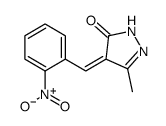 3-methyl-4-[(2-nitrophenyl)methylidene]-1H-pyrazol-5-one Structure