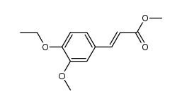 methyl 4-ethoxy-3-methoxycinnamate结构式