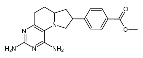 methyl 4-amino-4-deoxy-5,10-methylene-5,6,7,8-tetrahydro-8,10-dideazapteroate结构式