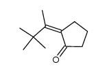 (Z)-2-(1,2,2-trimethylpropylidene)cyclopentanone Structure