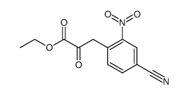 3-(4-cyano-2-nitro-phenyl)-2-oxo-propionic acid ethyl ester结构式