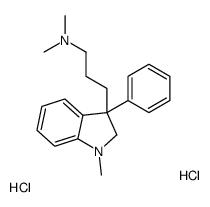 dimethyl-[3-(1-methyl-3-phenyl-1,2-dihydroindol-1-ium-3-yl)propyl]azanium,dichloride结构式