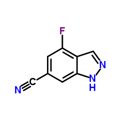 4-fluoro-1H-indazole-6-carbonitrile structure