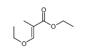 (E)-3-乙氧基-2-甲基丙烯酸乙酯结构式