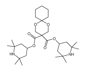 bis(2,2,6,6-tetramethylpiperidin-4-yl) 1,5-dioxaspiro[5.5]undecane-3,3-dicarboxylate Structure