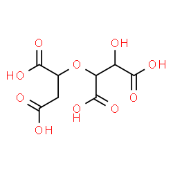 2-(1,2-dicarboxyethoxy)-3-hydroxybutanedioic acid structure