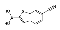 6-氰基苯并[b]噻吩-2-基硼酸结构式