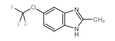 2-METHYL-5-TRIFLUOROMETHOXYBENZIMIDAZOLE structure