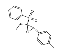 (2S,3S)-2-ethyl-2-(phenylsulfonyl)-3-(p-tolyl)oxirane Structure