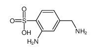 2-amino-4-(aminomethyl)benzenesulfonic acid Structure