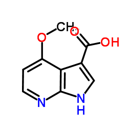 4-Methoxy-1H-pyrrolo[2,3-b]pyridine-3-carboxylic acid结构式