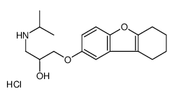 1-(propan-2-ylamino)-3-(6,7,8,9-tetrahydrodibenzofuran-2-yloxy)propan-2-ol,hydrochloride Structure