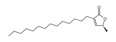 5(S)-3-tetradecyl-5-methyl-2(5H)-furanone结构式