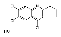 2-Propyl-4,6,7-trichloroquinoline hydrochloride结构式