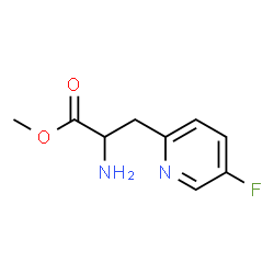 2-Pyridinepropanoic acid, α-amino-5-fluoro-, methyl ester, (αS)- Structure