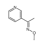 Ethanone, 1-(3-pyridinyl)-, O-methyloxime (9CI) Structure