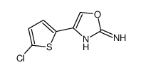 4-(5-CHLOROTHIOPHEN-2-YL)OXAZOL-2-AMINE Structure