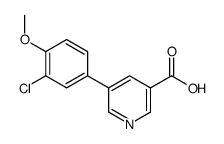 5-(3-chloro-4-methoxyphenyl)pyridine-3-carboxylic acid结构式