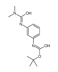 tert-butyl N-[3-(dimethylcarbamoylamino)phenyl]carbamate Structure