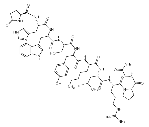 (D-Lys6)-LHRH trifluoroacetate salt structure