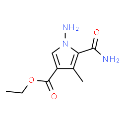 1H-​Pyrrole-​3-​carboxylic acid, 1-​amino-​5-​(aminocarbonyl)​-​4-​methyl-​, ethyl ester picture